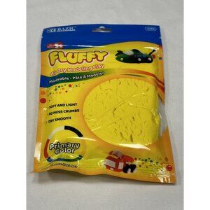 fluffy air dry modeling clay for kids 2 OZ YELLOW